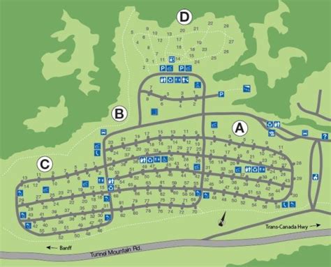 Tunnel Mountain Village II campground - Banff National Park Banff ...