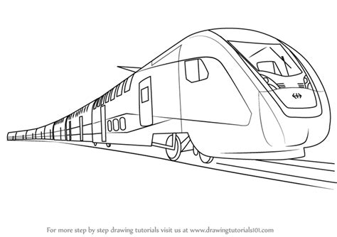 Train Drawing Outline at PaintingValley.com | Explore collection of ...