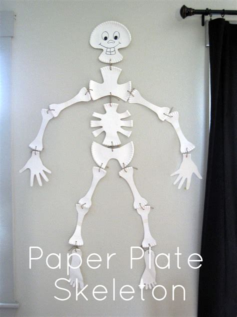 Pickup Some Creativity: Paper Plate Skeleton Tutorial