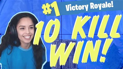 Valkyrae - 10 Kill Solo Win [PC Fortnite Battle Royale] - YouTube