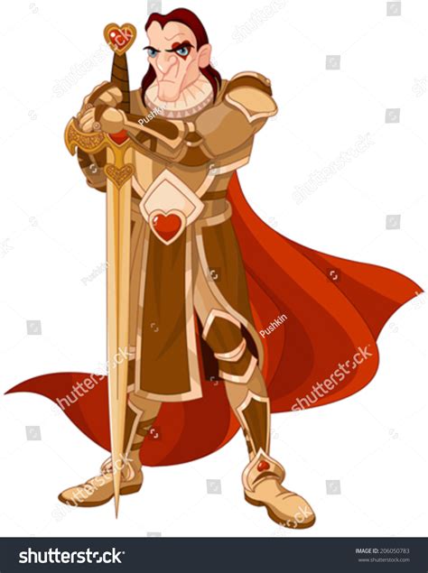 Knave Hearts Alice Wonderland Stock Vector (Royalty Free) 206050783 ...