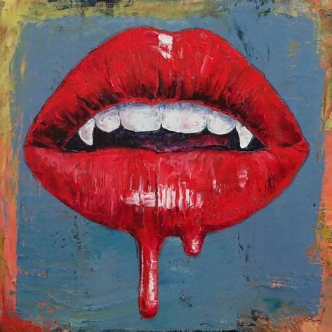 'Vampire' Giclee Print - Michael Creese | Art.com | Vampire art, Lips ...