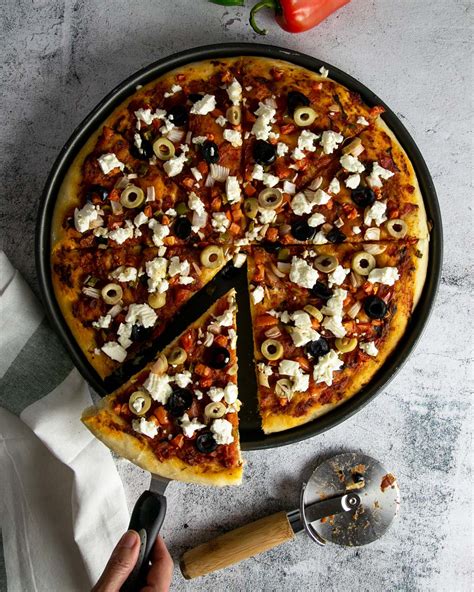 Greek style pizza recipe - All For Pizza