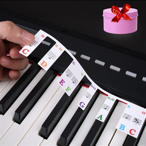 Buy Piano Keyboard Stickers for Beginners,61 Key Kids Keyboard ...