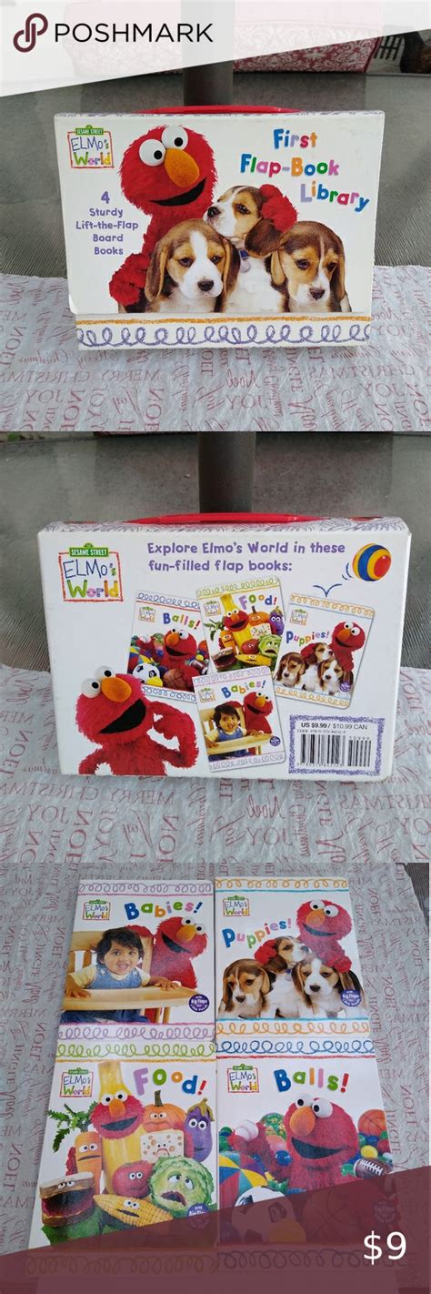 Elmo's world Book Set | Elmo world, Book set, Flap book