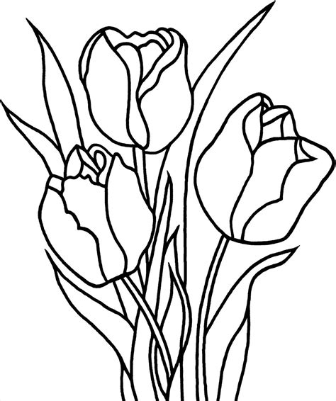 Tulip Stencil Printable