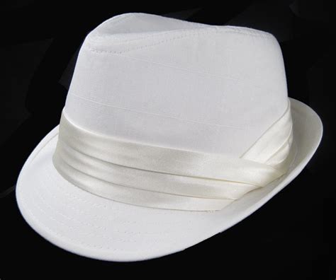 SWANKY Fedora Tuxedo Low Rider Hat WHITE | eBay