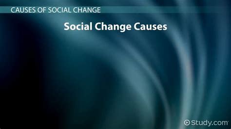 Social Change Definition, Types & Examples - Lesson | Study.com