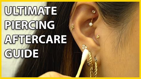 The Ultimate Piercing Aftercare Guide (Must Watch) - YouTube