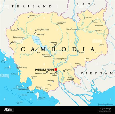 Capital Of Cambodia Map - Ashlie Ortensia