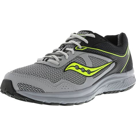 Saucony - Saucony Men's Grid Cohesion 10 Black / Grey Citron Ankle-High ...