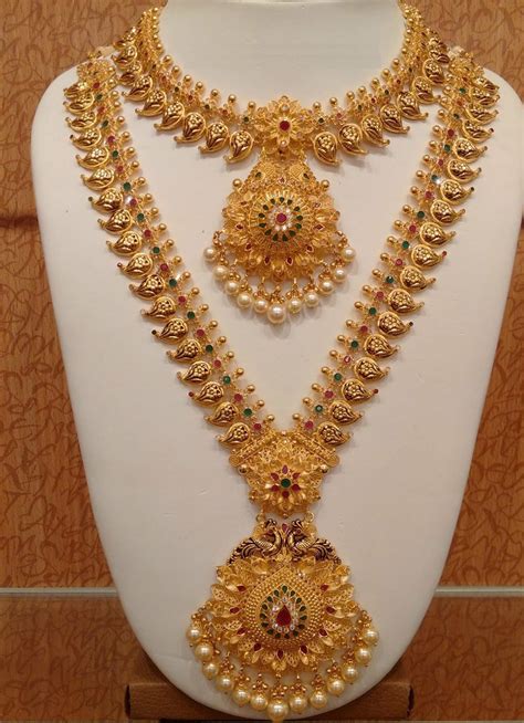 Trendy Gold haram Necklace set - Fashion Beauty Mehndi Jewellery Blouse ...