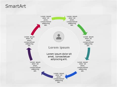 SmartArt Cycle Segmented Cycle 3 Steps