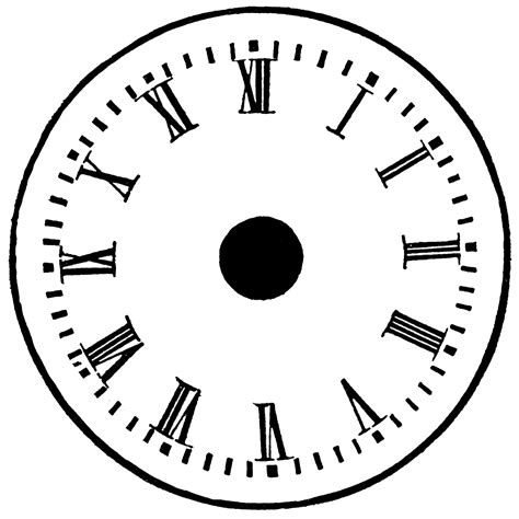 Blank Analogue Clock Faces - ClipArt Best