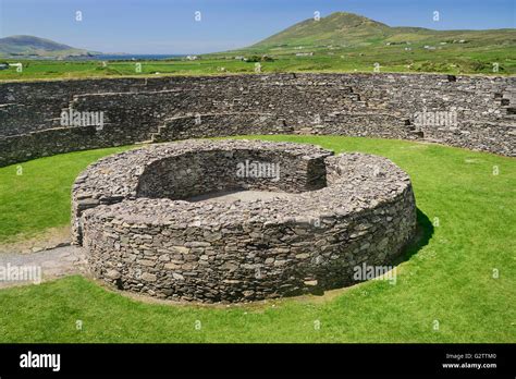 Ireland, County Kerry, Iveragh Peninsula, Ring of Kerry, Cahergal Stone ...