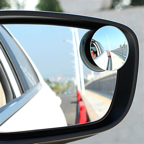 1Pair Wide Angle Side Round Convex Mirror RearView Mirror Car Vehicle ...