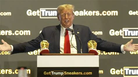 Donald Trump sneakers: Former president stops at Sneaker Con in Philly ...