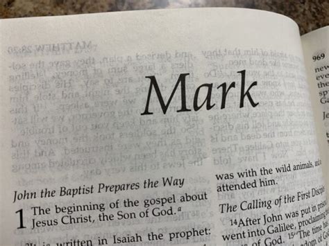 The Gospel of Mark Bible Study