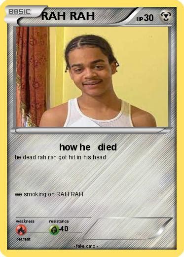 Pokémon RAH RAH - how he died - My Pokemon Card