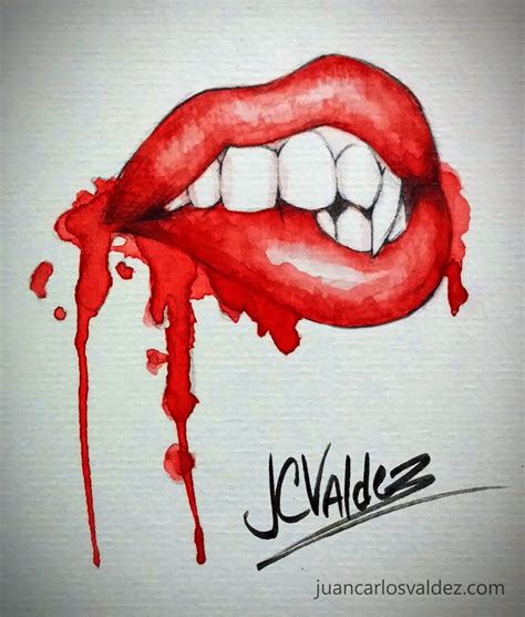 JC Valdez's Art and Animation Blog: Vampire Lips