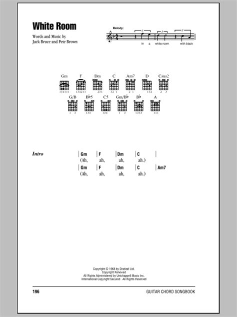 White Room by Cream - Guitar Chords/Lyrics - Guitar Instructor