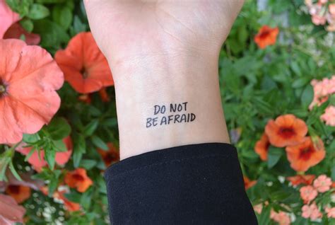 DO NOT Be AFRAID Tattoo - Etsy