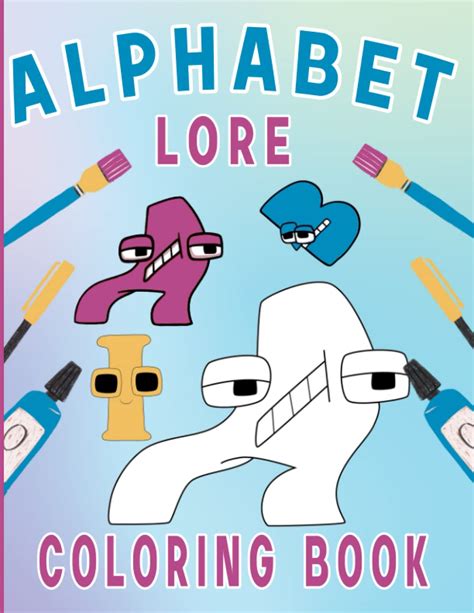 Buy Alphabet Lore Coloring Book: Beautiful Alphabet Lore Game Coloring ...