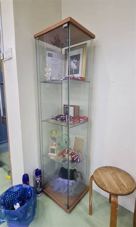 Glass / Trophy Display Cabinet x 1 unit left only, Furniture & Home ...