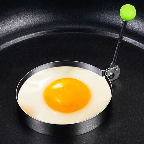 Stainless Steel Fried Egg Mold With Non-Stick Convenient Handle Egg ...