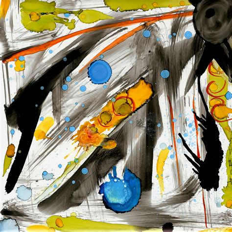 Yellow and Black Abstract Painting · Free Stock Photo