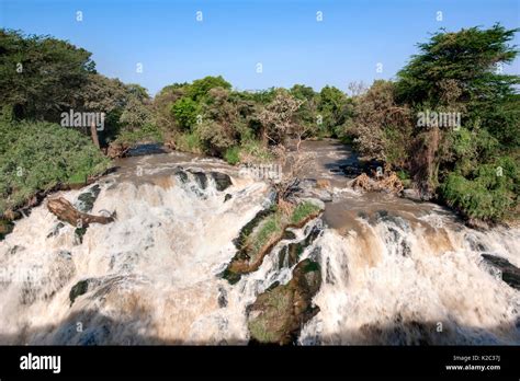 Awash river waterfall, Awash National Park. Afar Region, Great Rift ...