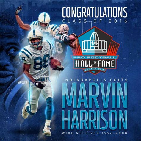 Marvin Harrison, 2016 Hall of Fame Born in Philadelphia Pa. WR for the ...