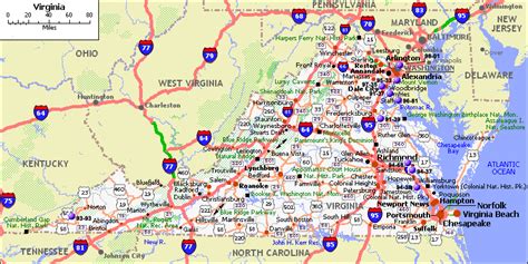 Virginia Road Map