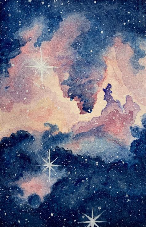 Watercolour nebula painting : r/Astronomy