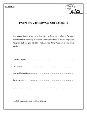 Passport Handover Letter To Employee Format - Fill Online, Printable ...