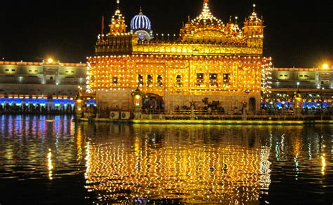 Golden Serenity: Exploring the View of Golden Temple Amritsar at Night