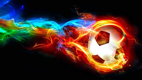 Soccer Ball On Fire Wallpapers on WallpaperDog