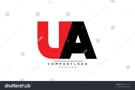 Ua Icon Monogram Letter Text Alphabet Stock Vector (Royalty Free ...