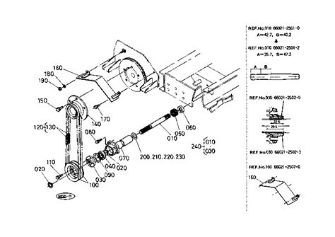 66021-82500 Kubota ASSY SHAFT PTO