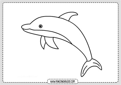 Dibujo de Delfin para colorear - Rincon Dibujos | Delfines para ...