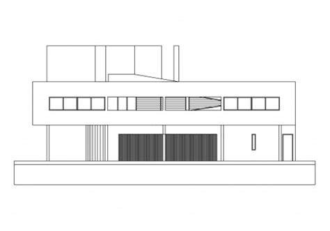 VILLA SAVOYE FLOOR PLAN | FREE CADS