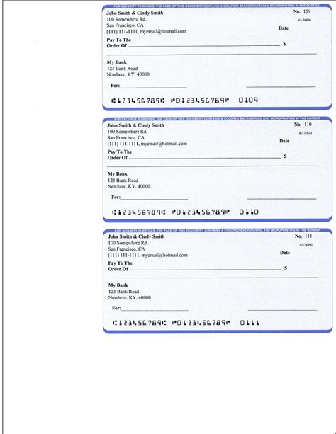 ezCheckPersonal makes it easy to print pocket-sized personal check in house