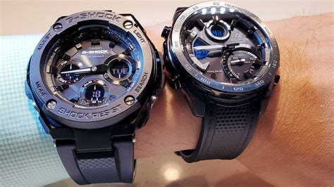 All BLACK G-Shock vs Casio Edifice. (GSTS100 vs ECB900) - YouTube