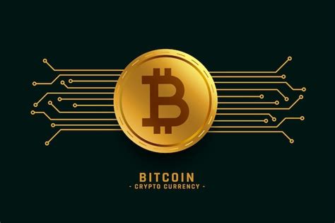 Free Vector | Golden bitcoin background with network lines