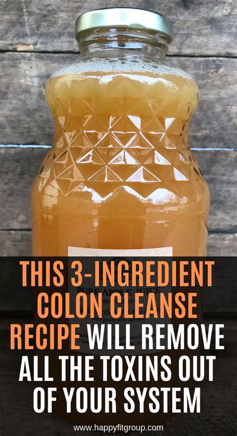 THIS 3-INGREDIENT COLON CLEANSE RECIPE WILL REMOVE ALL THE TOXINS OUT ...