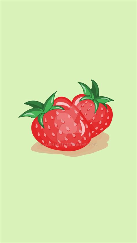 Strawberry Wallpaper by AleksArtsy on DeviantArt