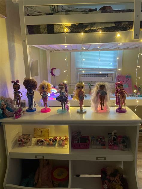 LOL OMG Doll Display with some accessory Storage in 2022 | Doll stands ...