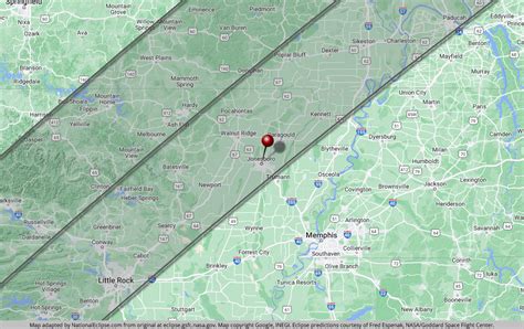 April 8 2024 Eclipse Path Arkansas Map Location - Tildi Gilberte