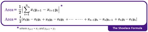 Area of Polygon: Shoelace formula