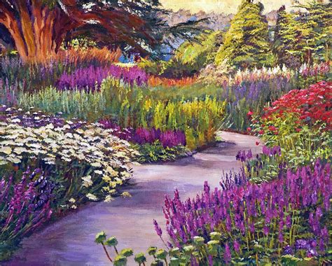 Spring Garden Path by David Lloyd Glover | Landscape paintings, Spring ...